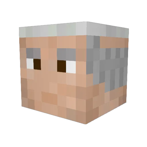 Giddy012 Minecraft avatar head, 3D render