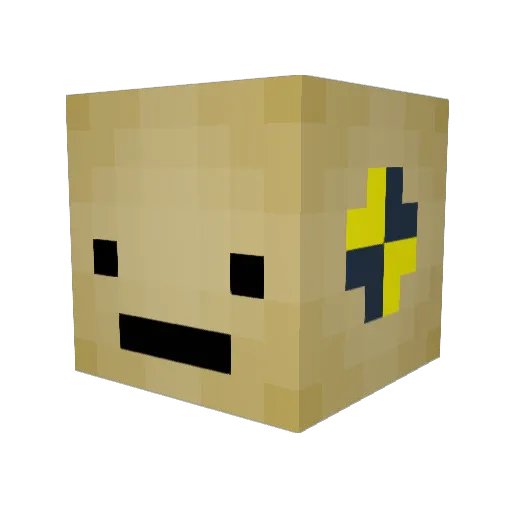 Giddy123 Minecraft avatar head, 3D render