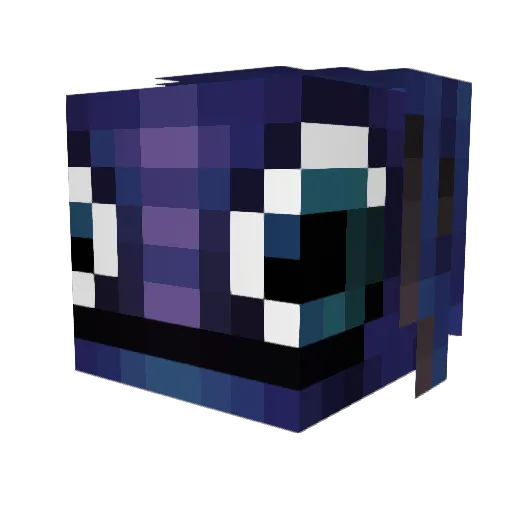 GidePig Minecraft avatar head, 3D render