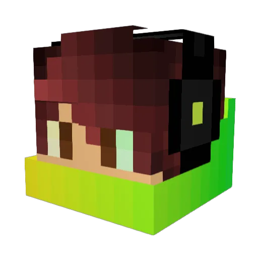 Gideon0608 Minecraft avatar head, 3D render