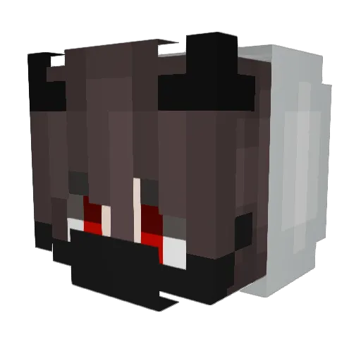 Gidiel Minecraft avatar head, 3D render