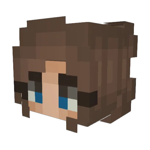 Giedronas123 Minecraft avatar head, 3D render