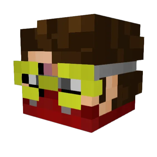 Gienek731 Minecraft avatar head, 3D render