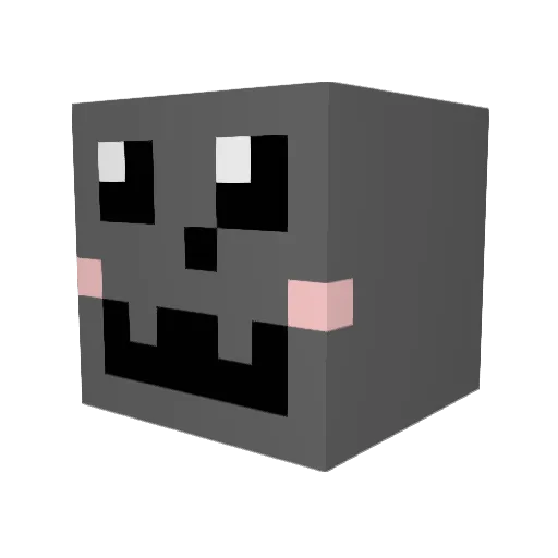 Gifflar Minecraft avatar head, 3D render