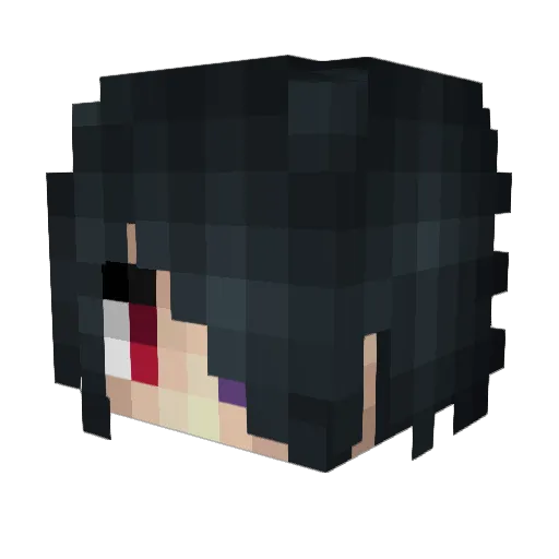 GiftKid Minecraft avatar head, 3D render