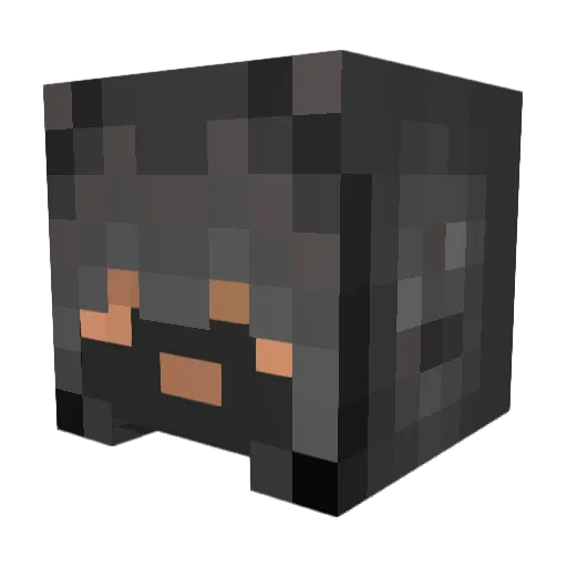 Giftkrank Minecraft avatar head, 3D render