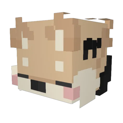 GiftloveNou Minecraft avatar head, 3D render