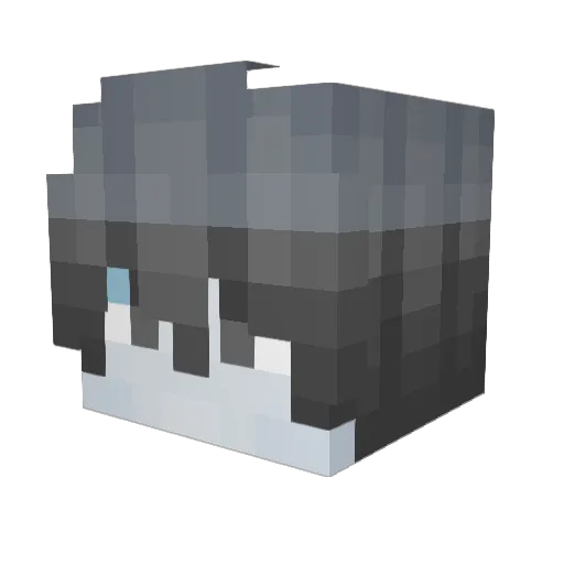 Giftnft Minecraft avatar head, 3D render