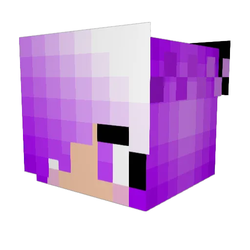 GigGLE_GoRL Minecraft avatar head, 3D render