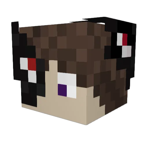 Giga419 Minecraft avatar head, 3D render