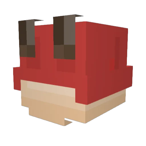 GigaBoom2 Minecraft avatar head, 3D render