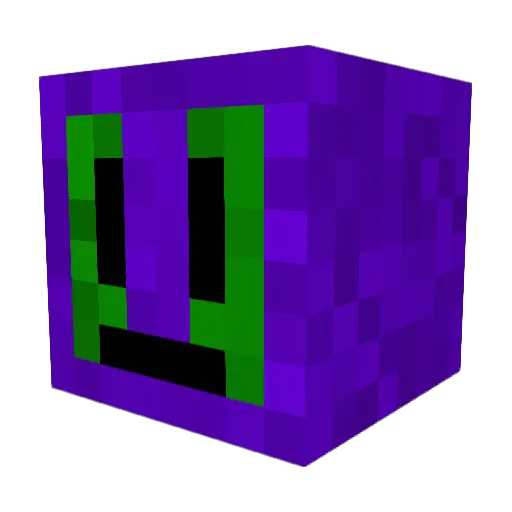 GigaBup Minecraft avatar head, 3D render