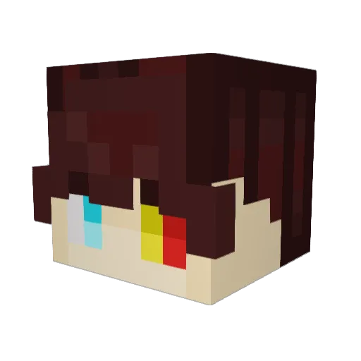 GigaCat333 Minecraft avatar head, 3D render