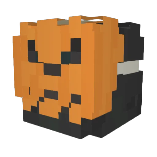 GigaChadMcGee Minecraft avatar head, 3D render