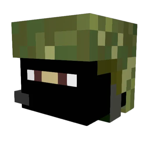 Gigabit13 Minecraft avatar head, 3D render