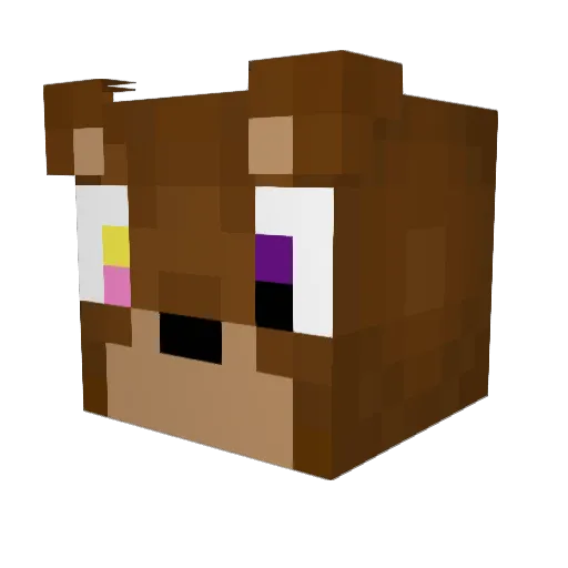 Gigagamerqp Minecraft avatar head, 3D render