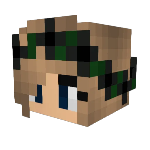 Gigago1487 Minecraft avatar head, 3D render