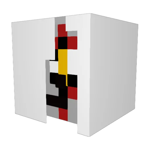 Gigalink5 Minecraft avatar head, 3D render