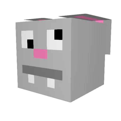 GigaliousChungus Minecraft avatar head, 3D render