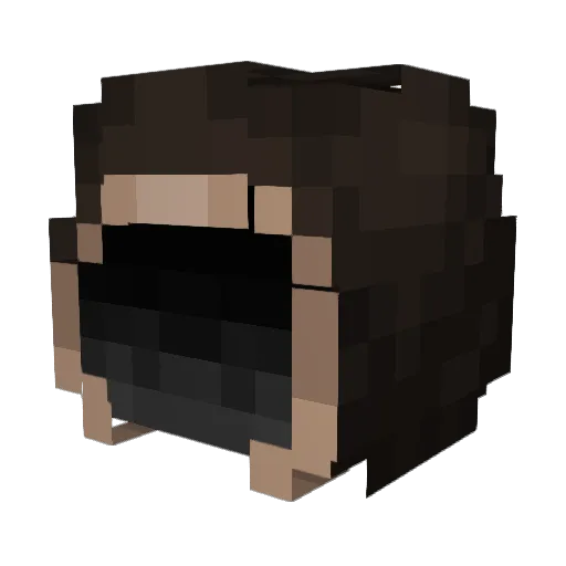 GigandPatrice Minecraft avatar head, 3D render