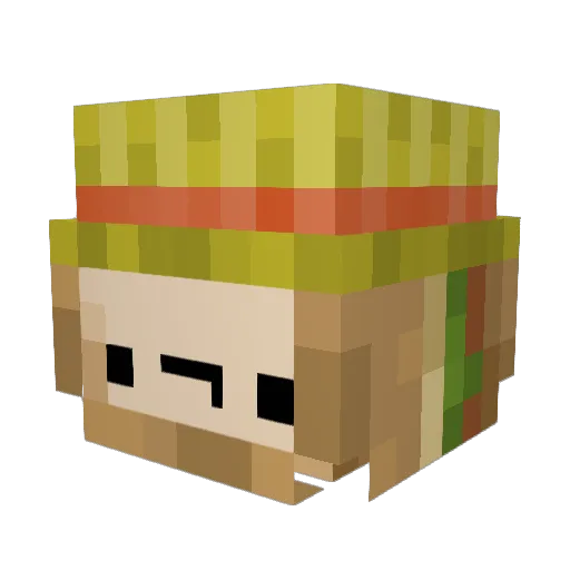 Gigantia1 Minecraft avatar head, 3D render