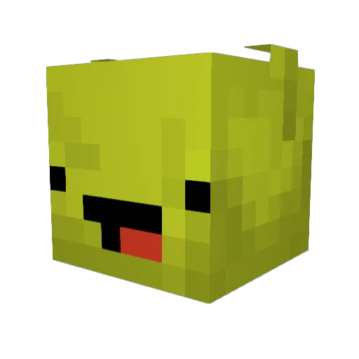 Gigapantz Minecraft avatar head, 3D render