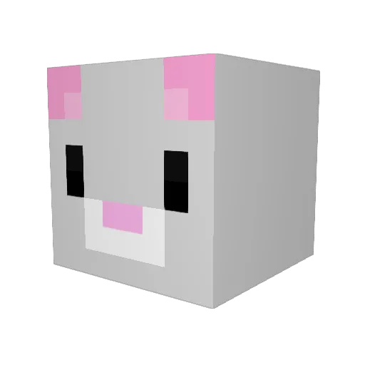 Gigatron3000 Minecraft avatar head, 3D render