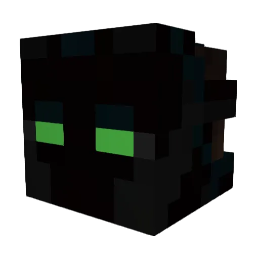 Gigatronas Minecraft avatar head, 3D render