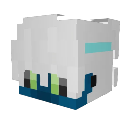 Giggi32 Minecraft avatar head, 3D render
