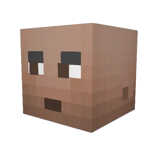 GiggiBosh Minecraft avatar head, 3D render
