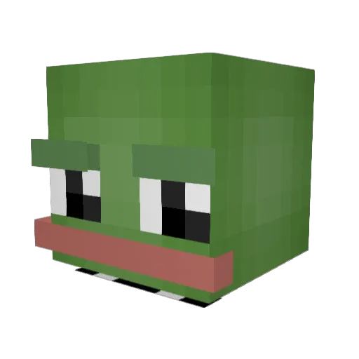 Giggink33 Minecraft avatar head, 3D render