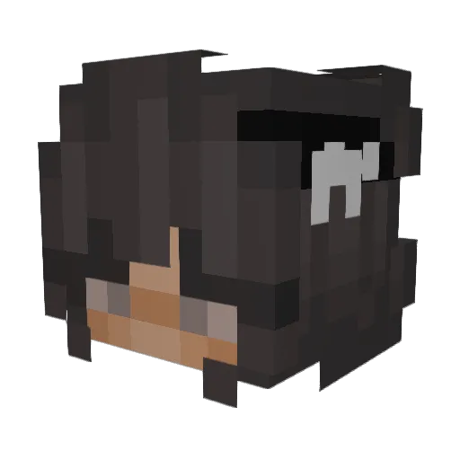 Giggles_Bursts Minecraft avatar head, 3D render