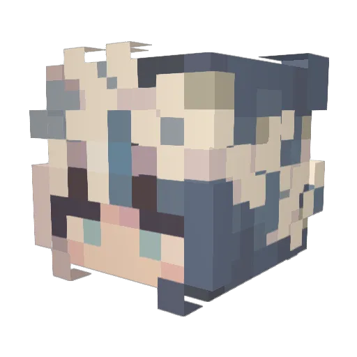 GigglessGames Minecraft avatar head, 3D render
