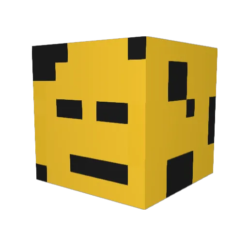 GigglyCheese Minecraft avatar head, 3D render