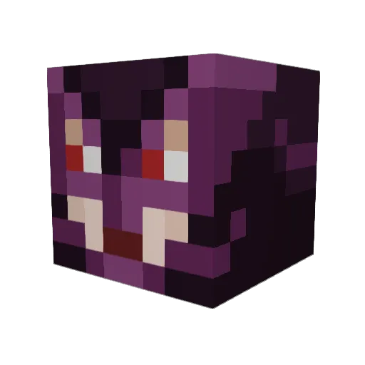 Giggus Minecraft avatar head, 3D render