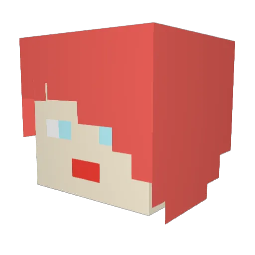 GigiDesigner Minecraft avatar head, 3D render
