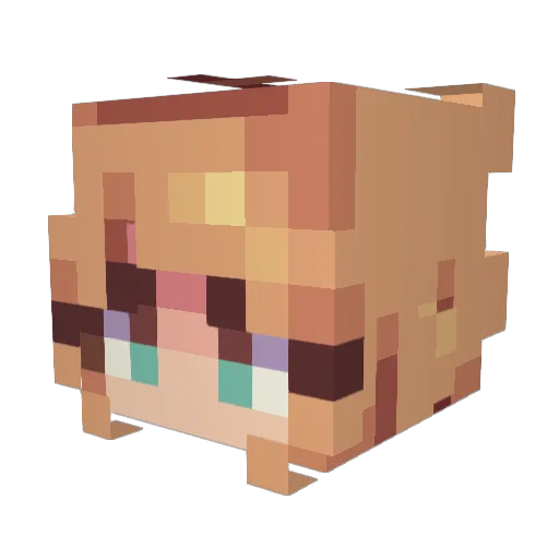 GigiGames855 Minecraft avatar head, 3D render