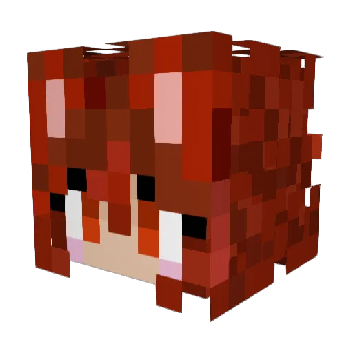 GigiHunter Minecraft avatar head, 3D render