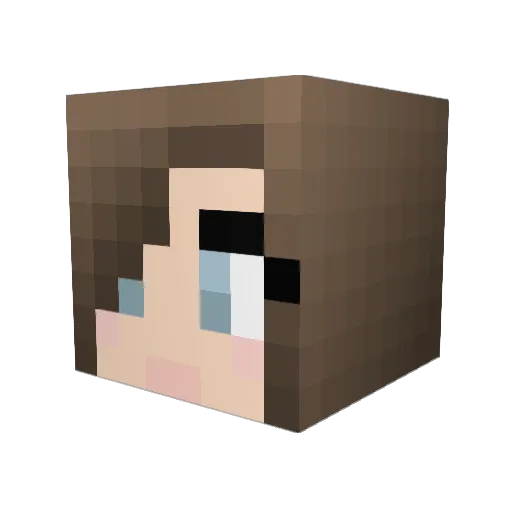 GigiMarie Minecraft avatar head, 3D render