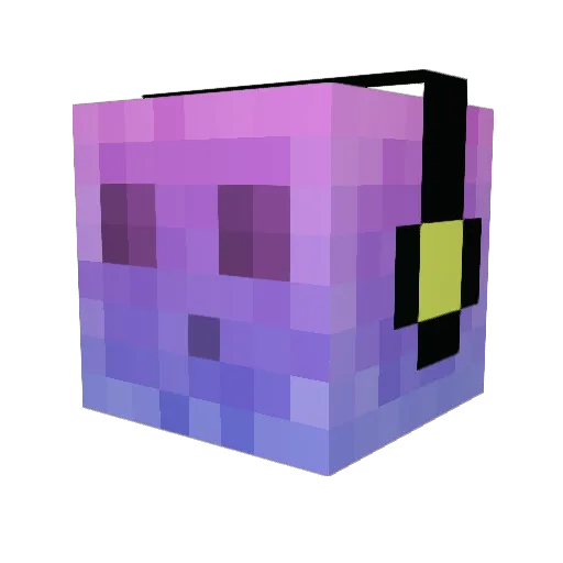 GigiPop_ Minecraft avatar head, 3D render