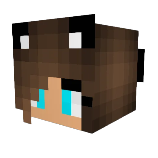 Gigi_012 Minecraft avatar head, 3D render