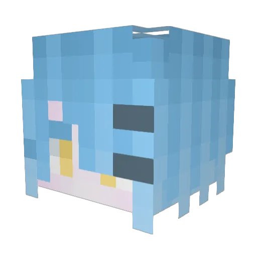 Gigi_2210 Minecraft avatar head, 3D render