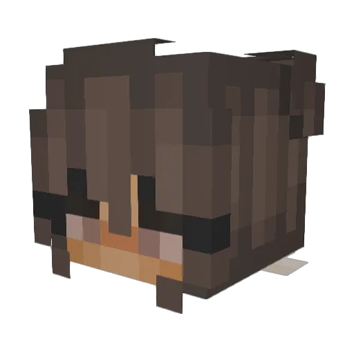 Gigi_Gigi Minecraft avatar head, 3D render