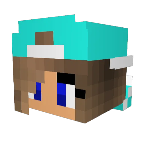 Gigigames09 Minecraft avatar head, 3D render
