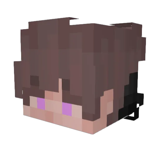 Gigilovespink2 Minecraft avatar head, 3D render