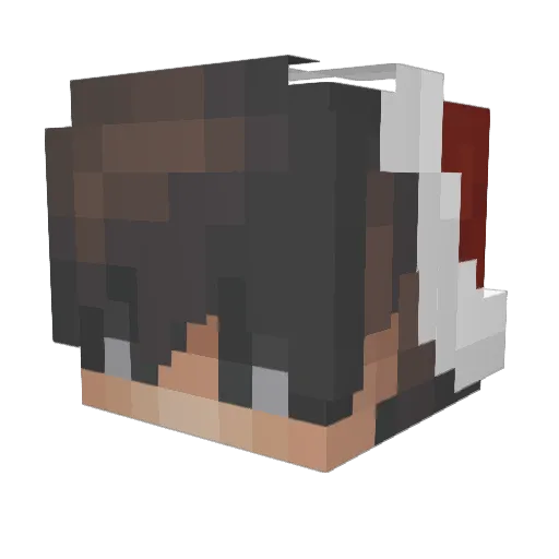 Gigiprincesss Minecraft avatar head, 3D render