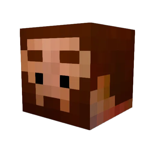Gigity322 Minecraft avatar head, 3D render