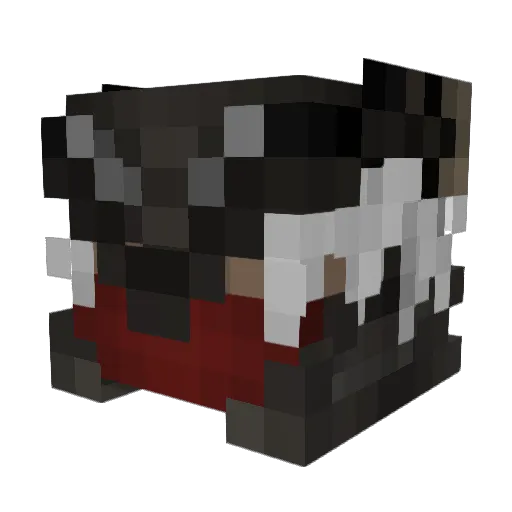 Gigliotto Minecraft avatar head, 3D render