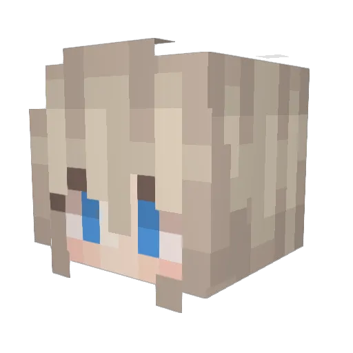 GigouProd Minecraft avatar head, 3D render