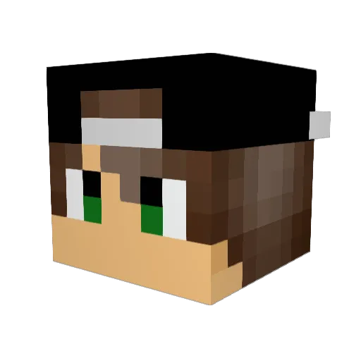 Gigs43_Gaming_YT Minecraft avatar head, 3D render